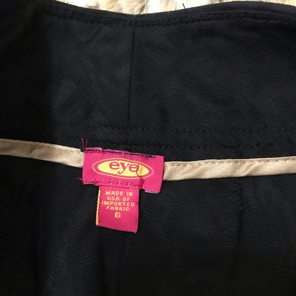 Eye women’s black dress straight leg pants size 6 - Picture 4 of 7